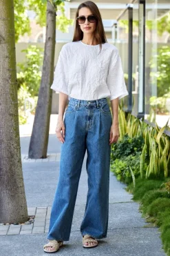 Abby Mid Rise Wide Jean