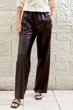 Baggy Leather Trouser