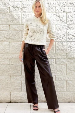 Baggy Leather Trouser