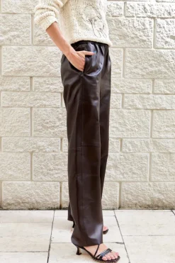 Baggy Leather Trouser