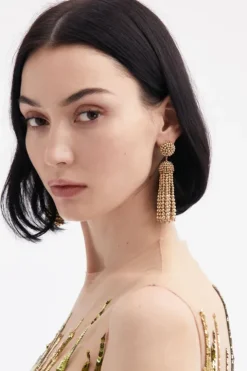 Beaded Tassel Earring