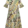 Bella Tie Dye Embroidery Dress