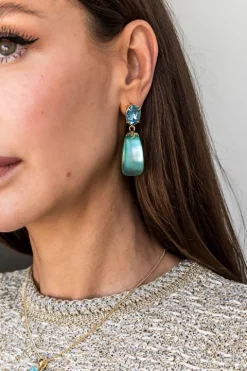 Bonbon Teardrop Hoop Earring