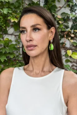 Bonbon Teardrop Hoop Earring