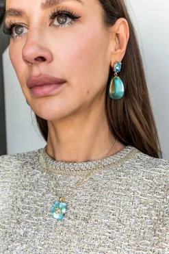 Bonbon Teardrop Hoop Earring