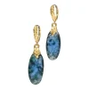 Brut Agate Drop Earrings
