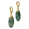 Brut Agate Drop Earrings