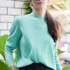Cashmere Mockneck Easy Sweater
