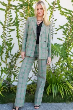 Check Wide Leg Trouser - FINAL SALE