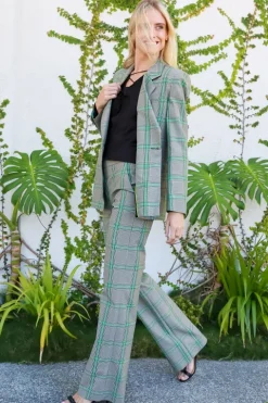 Check Wide Leg Trouser - FINAL SALE