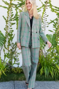 Check Wide Leg Trouser - FINAL SALE