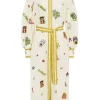 Checkers Embroidered Shirtdress