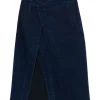Classic Denim Wrap Skirt