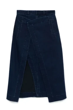 Classic Denim Wrap Skirt
