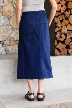 Classic Denim Wrap Skirt
