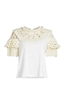 Cleo Crochet T Shirt - FINAL SALE