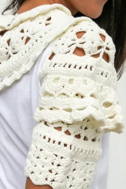 Cleo Crochet T Shirt - FINAL SALE