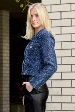 Denim Boucle Jacket