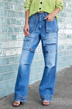 Denim Cargo Pant - FINAL SALE
