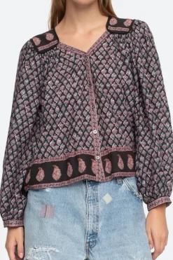 Donna Print L/SLV Top - FINAL SALE
