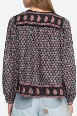 Donna Print L/SLV Top - FINAL SALE