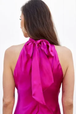 Draped Halter Neck Dress - FINAL SALE