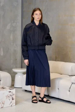 Eco Nylon Cropped Bomber
