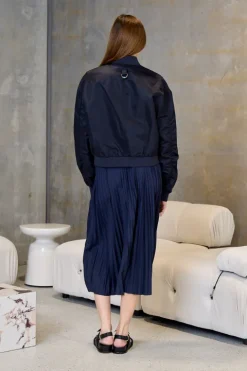 Eco Nylon Cropped Bomber