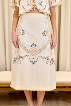 Edwina Embroidery Skirt