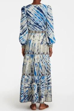 Elda Tie Dye Embroidery Skirt