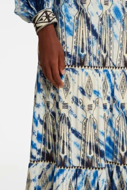 Elda Tie Dye Embroidery Skirt