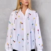 Embroidered Beads Shirt