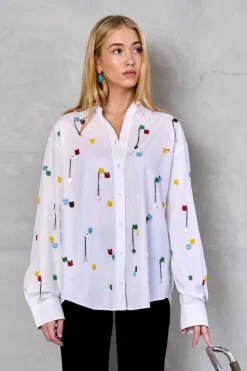 Embroidered Beads Shirt