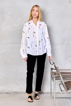 Embroidered Beads Shirt