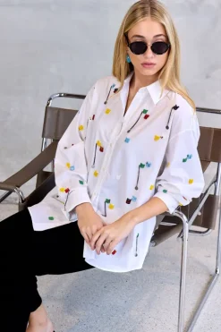 Embroidered Beads Shirt