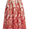 Embroidered Midi Skirt