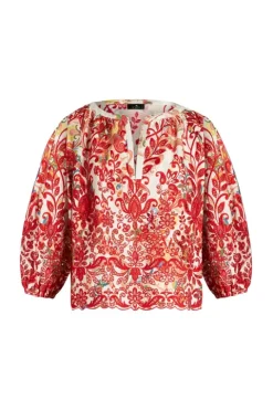 Embroidered Poplin Blouse