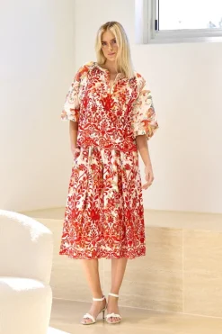 Embroidered Poplin Blouse