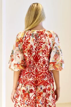 Embroidered Poplin Blouse
