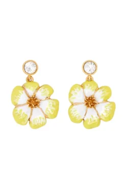 Enamel Flower Earring