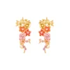 Enamel Flower Garden Earring