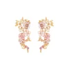 Enamel Flower Garden Earring