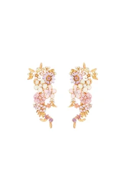 Enamel Flower Garden Earring