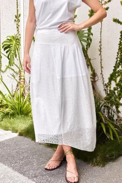 Eyelet Balloon Skirt - FINAL SALE
