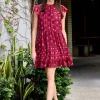 Famke Flutter SLV Tunic Dress