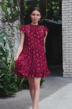 Famke Flutter SLV Tunic Dress