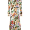 Floral Print Maxi Shirtdress