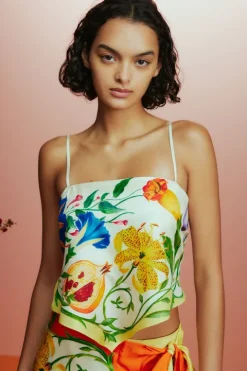 Flores Scarf Top