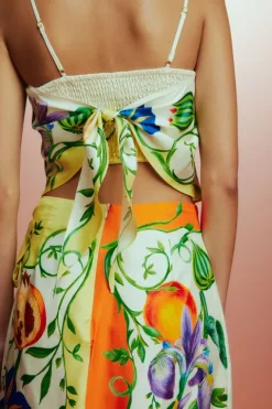 Flores Scarf Top