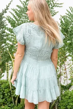 Frida Flutter Sleeve Dress - FINAL SALE